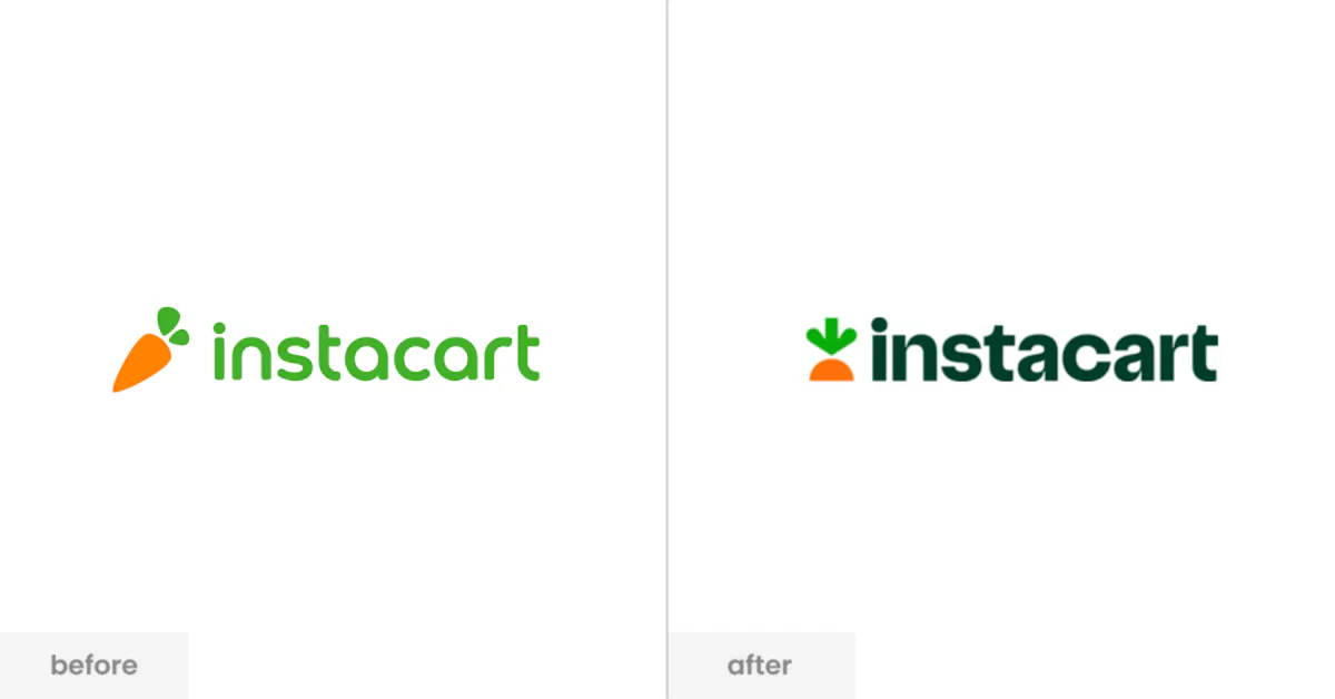 Instart Instacart keeps it fresh with a new logo and identity