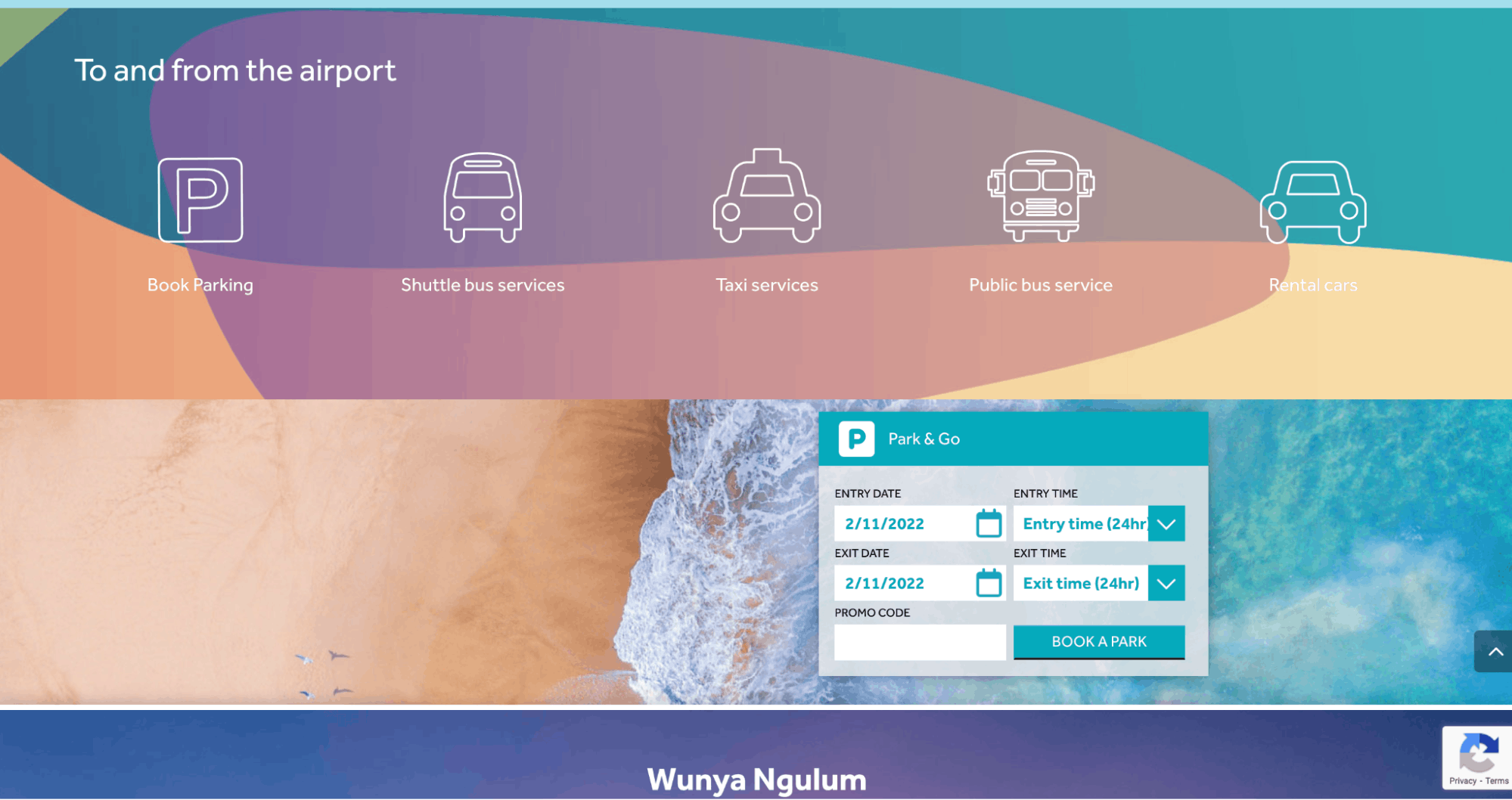 Sunshine Coast Airport website