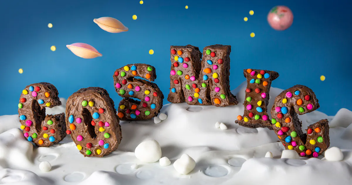 Cosmic food typography
