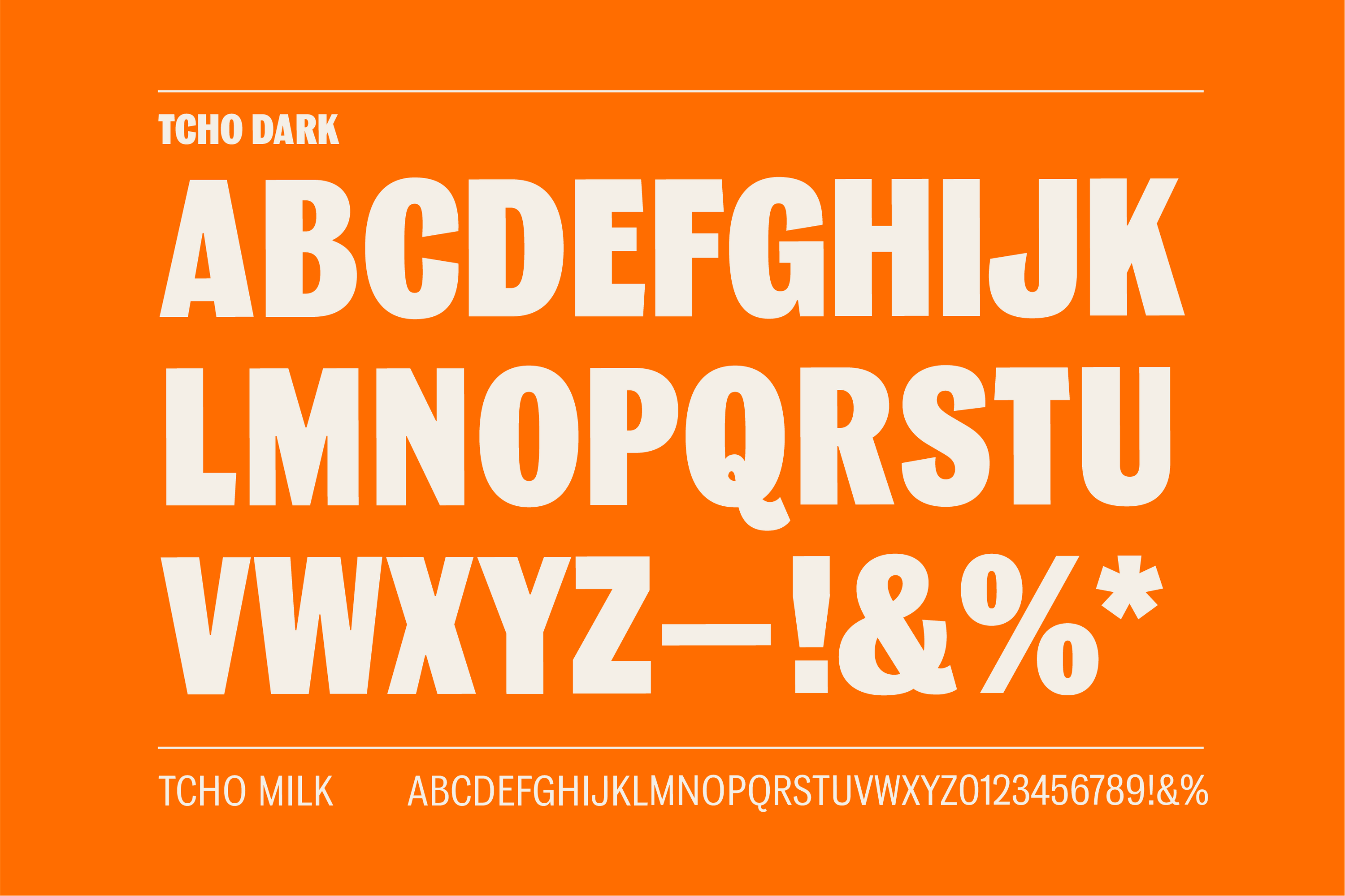 TCHO Typography