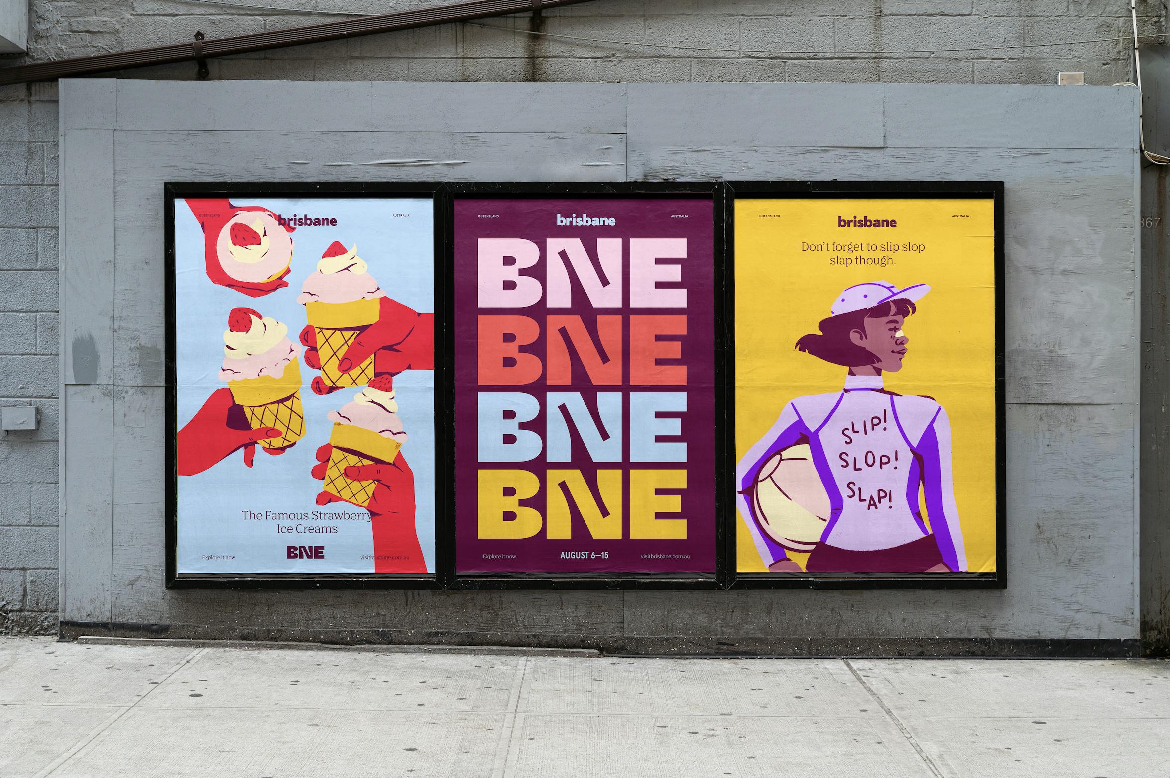 Visit Brisbane poster series