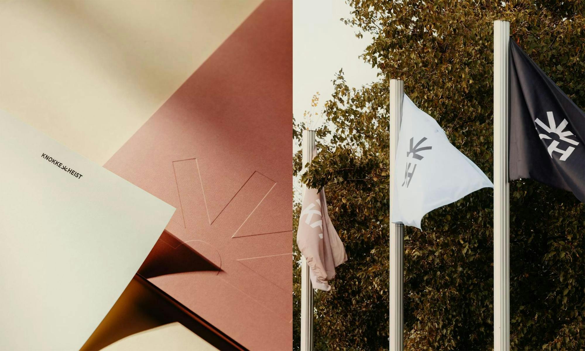 Knokke-Heist on stationery and flags