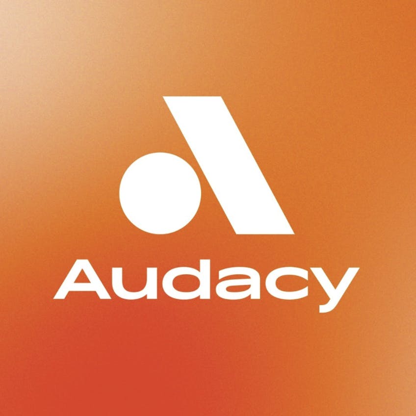 The new Audacy logo