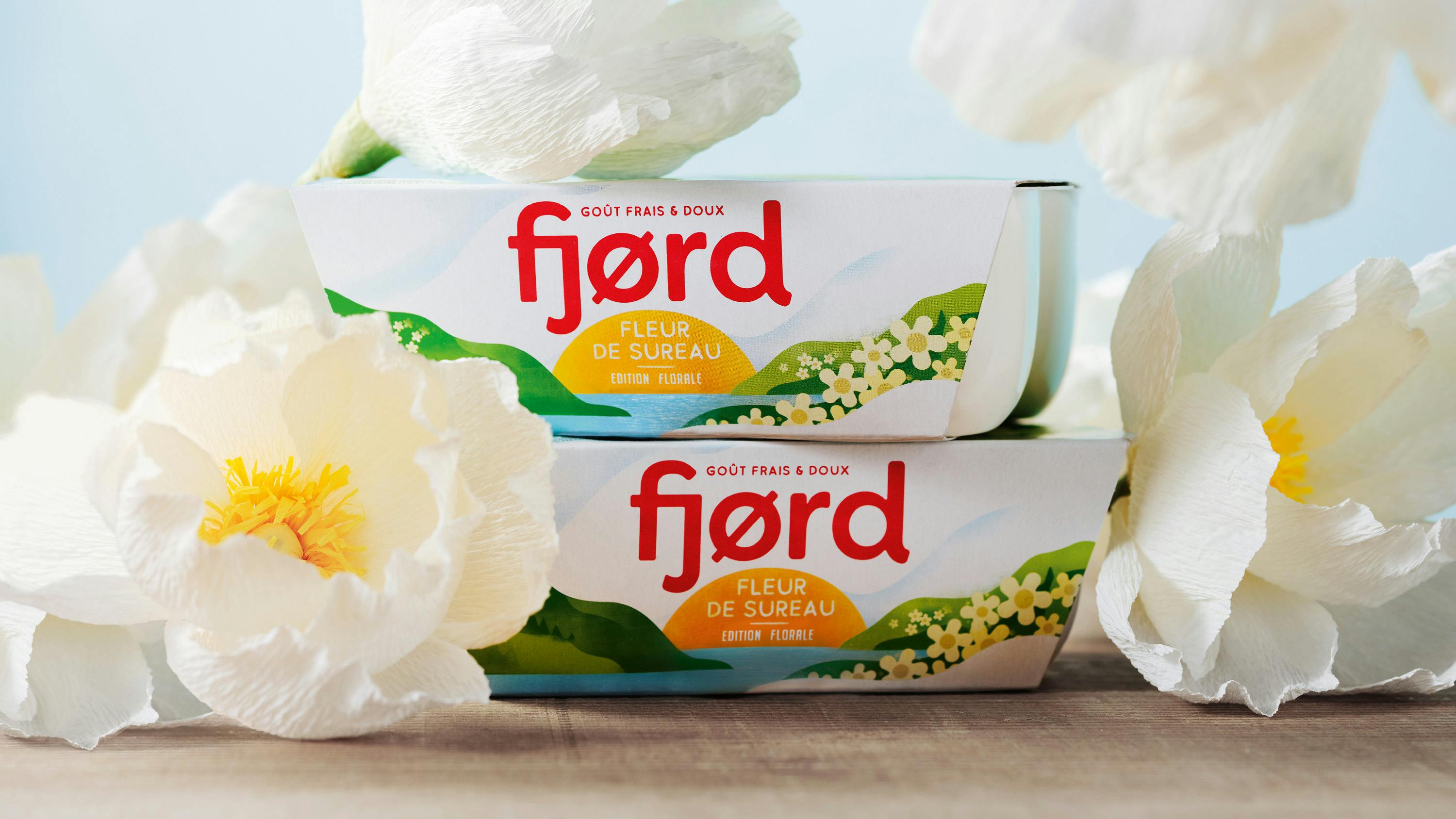 Danone Fjord yogurt packaging