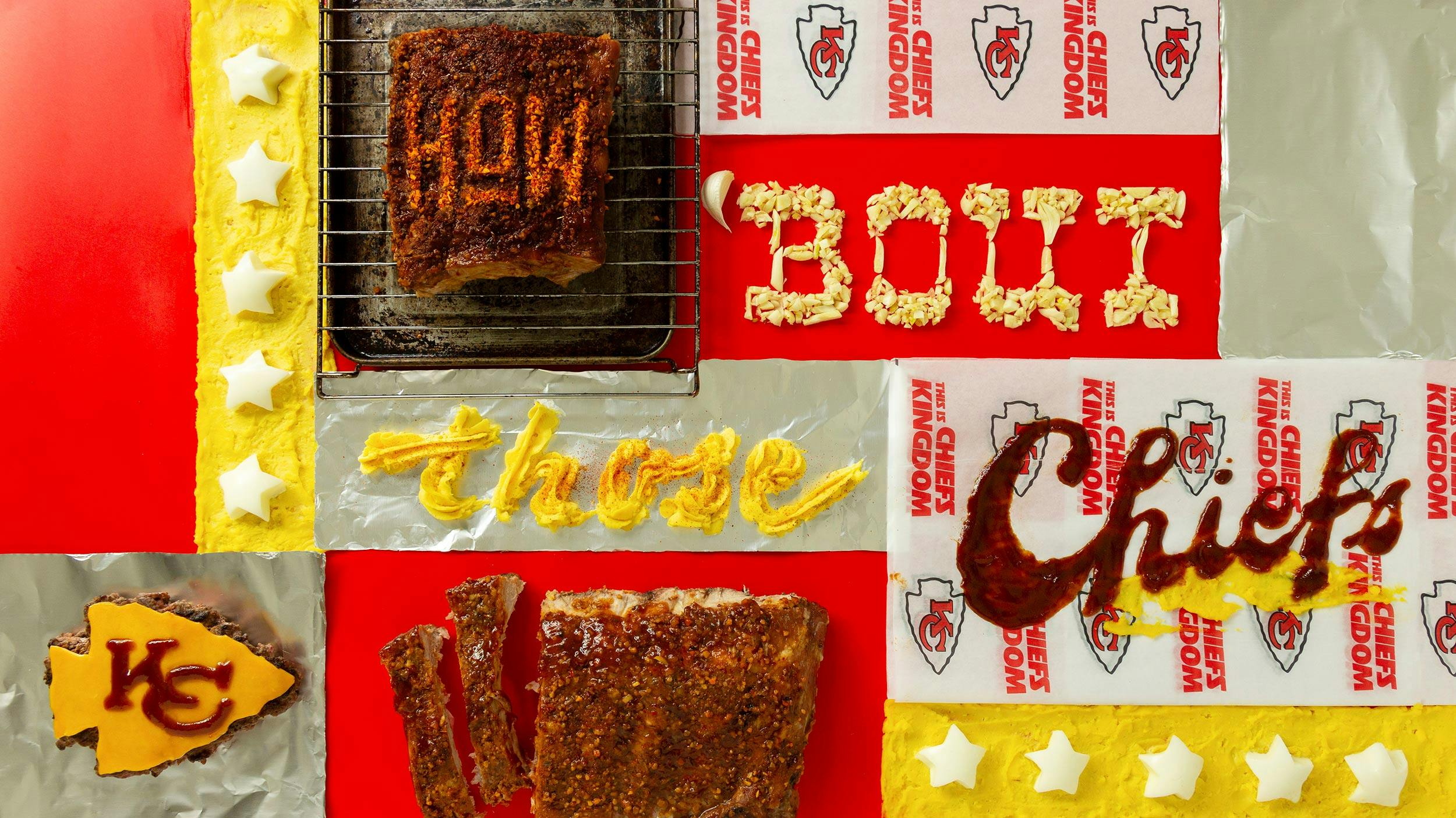 Kansas City Chiefs food typography