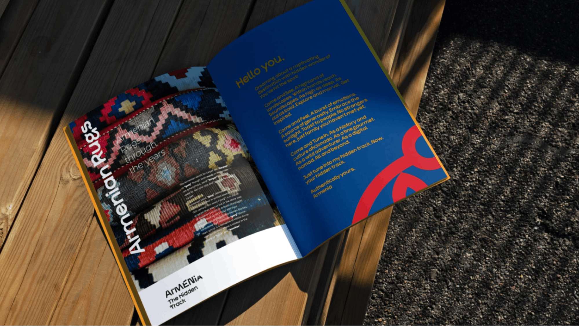 Destination Armenia brand’s print assets from AHA Collective