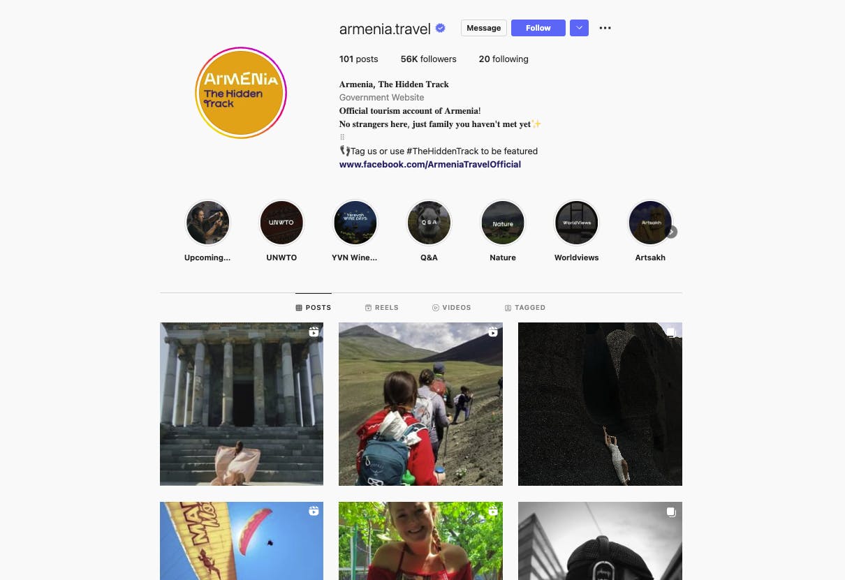 Destination Armenia on Instagram