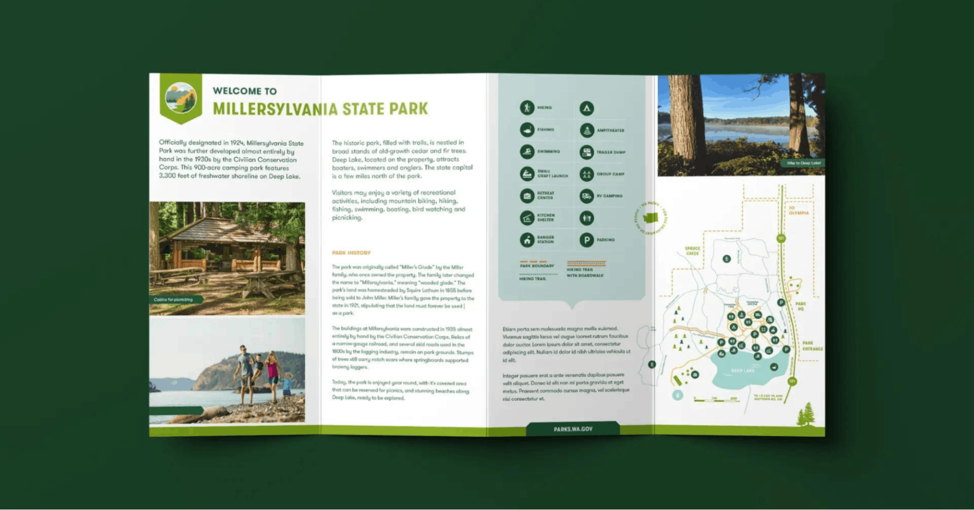 Washington State Parks pamphlet from People People