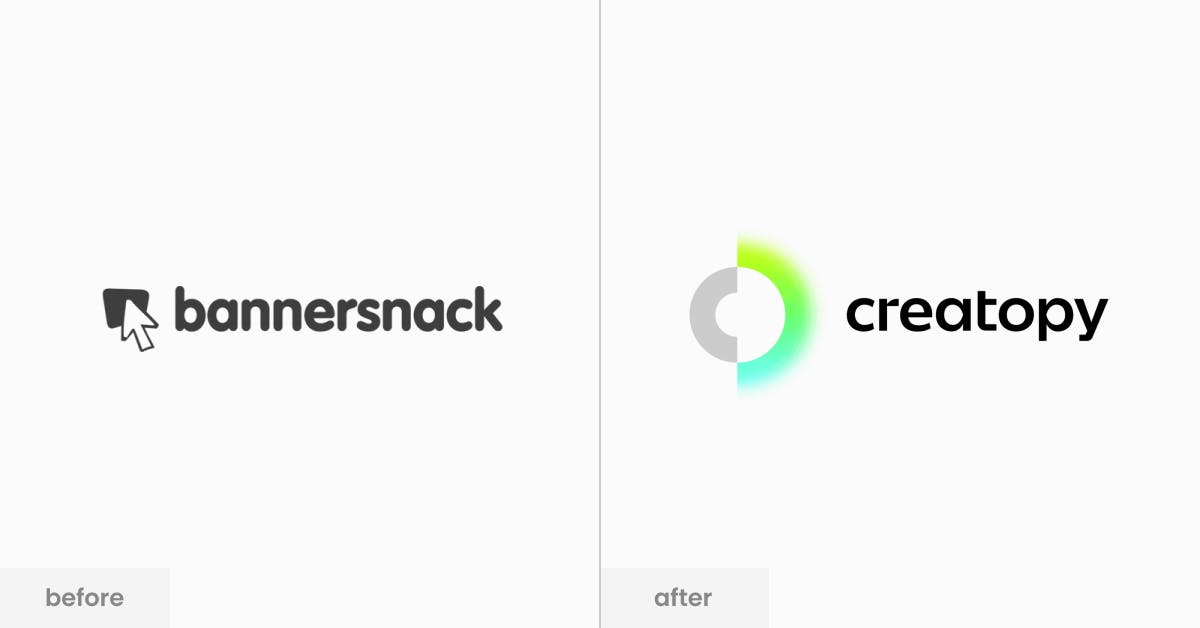 Creatopy before and after rebranding