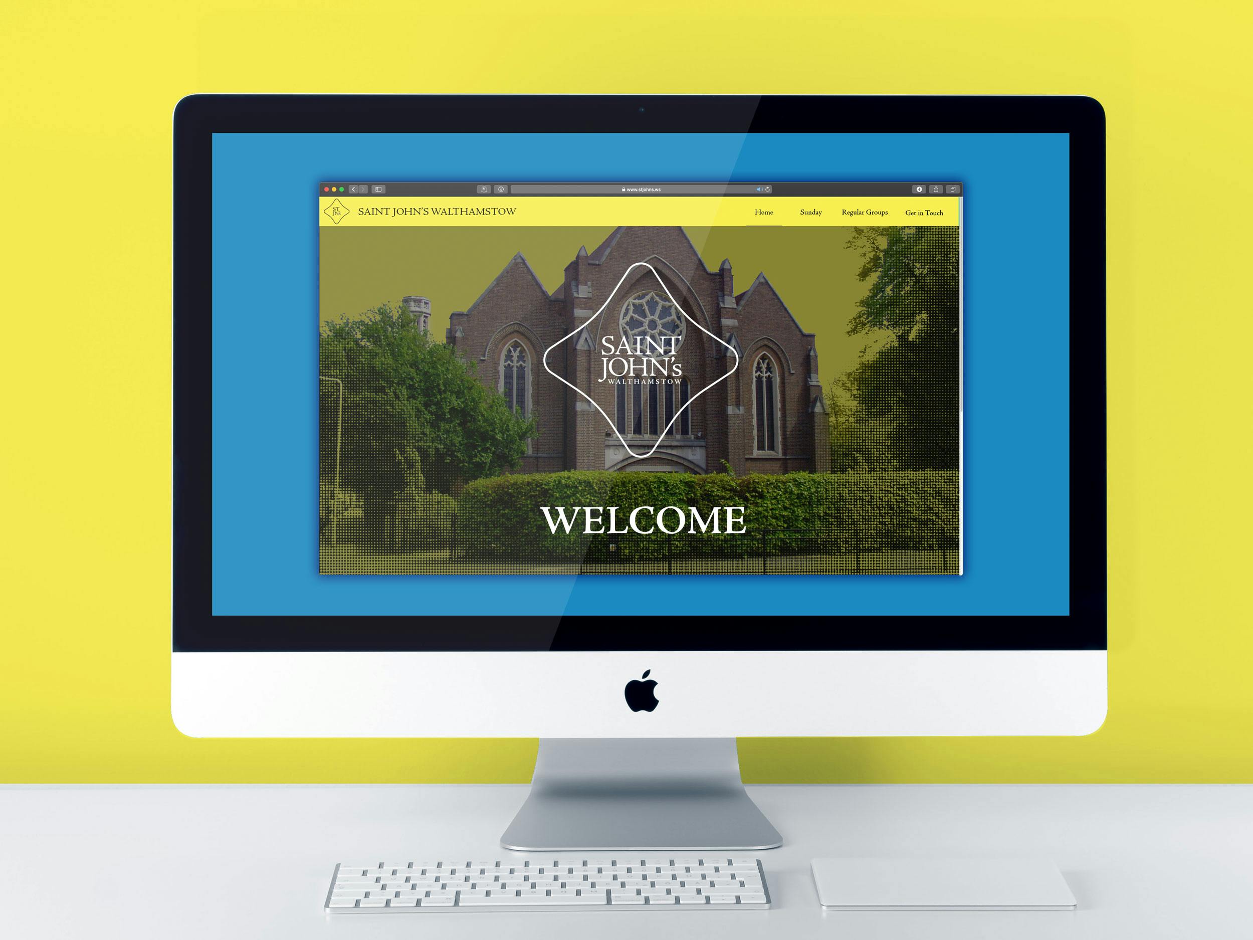 Saint John's Walthamstow Church welcome page