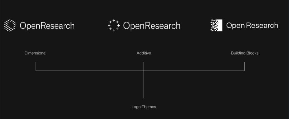 We chose the dimensional design because it represents how researchers pull together information from different sources to create something bigger and more organized.