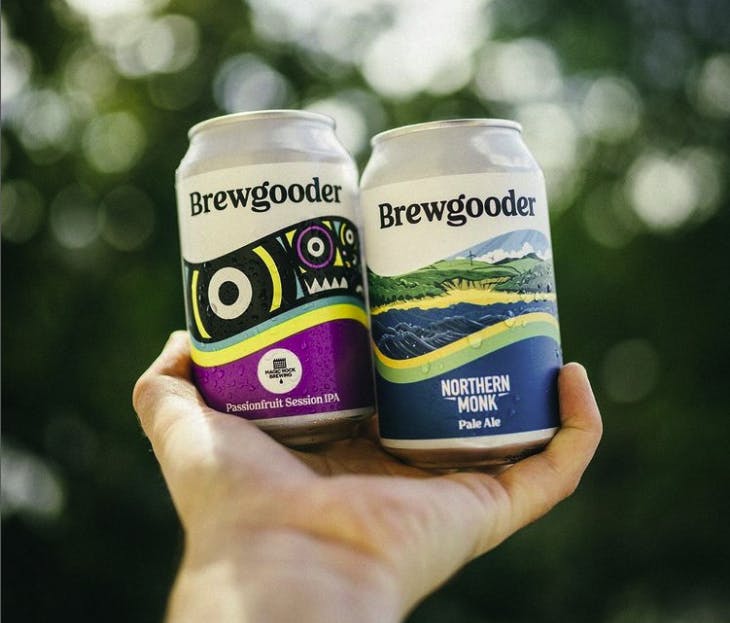 Brewgooder's designed cans