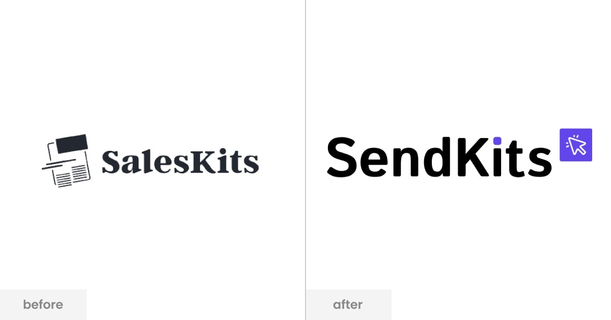 SendKits Logo Before and After