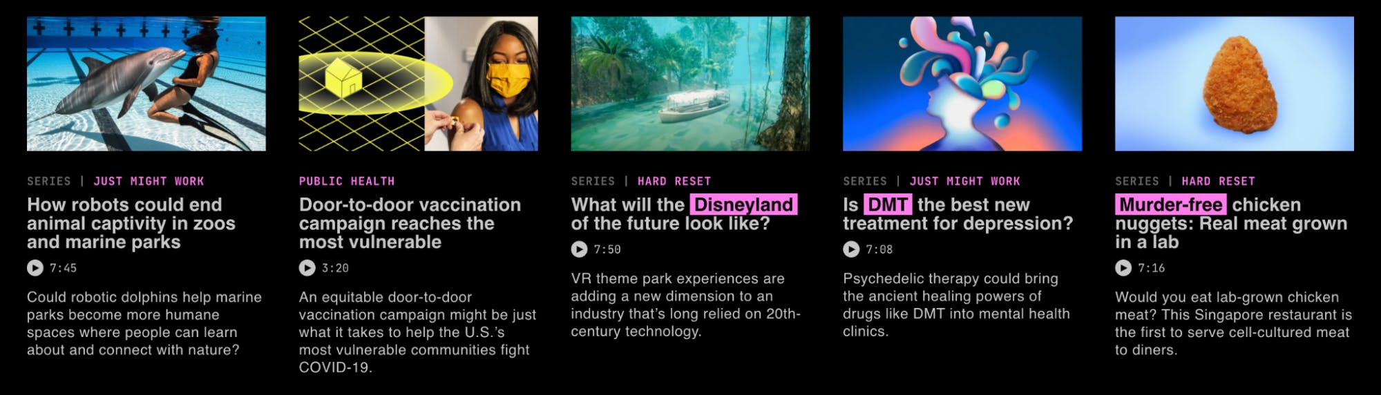 "Thumbnail artwork for videos and articles both sell the story and reflect the brand"