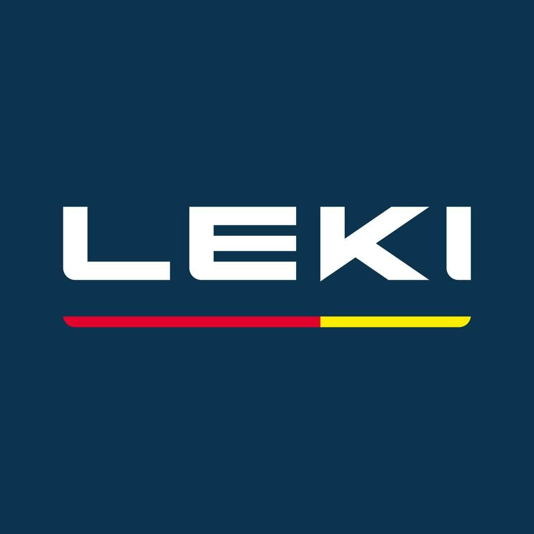 LEKI logo featuring the dark blue