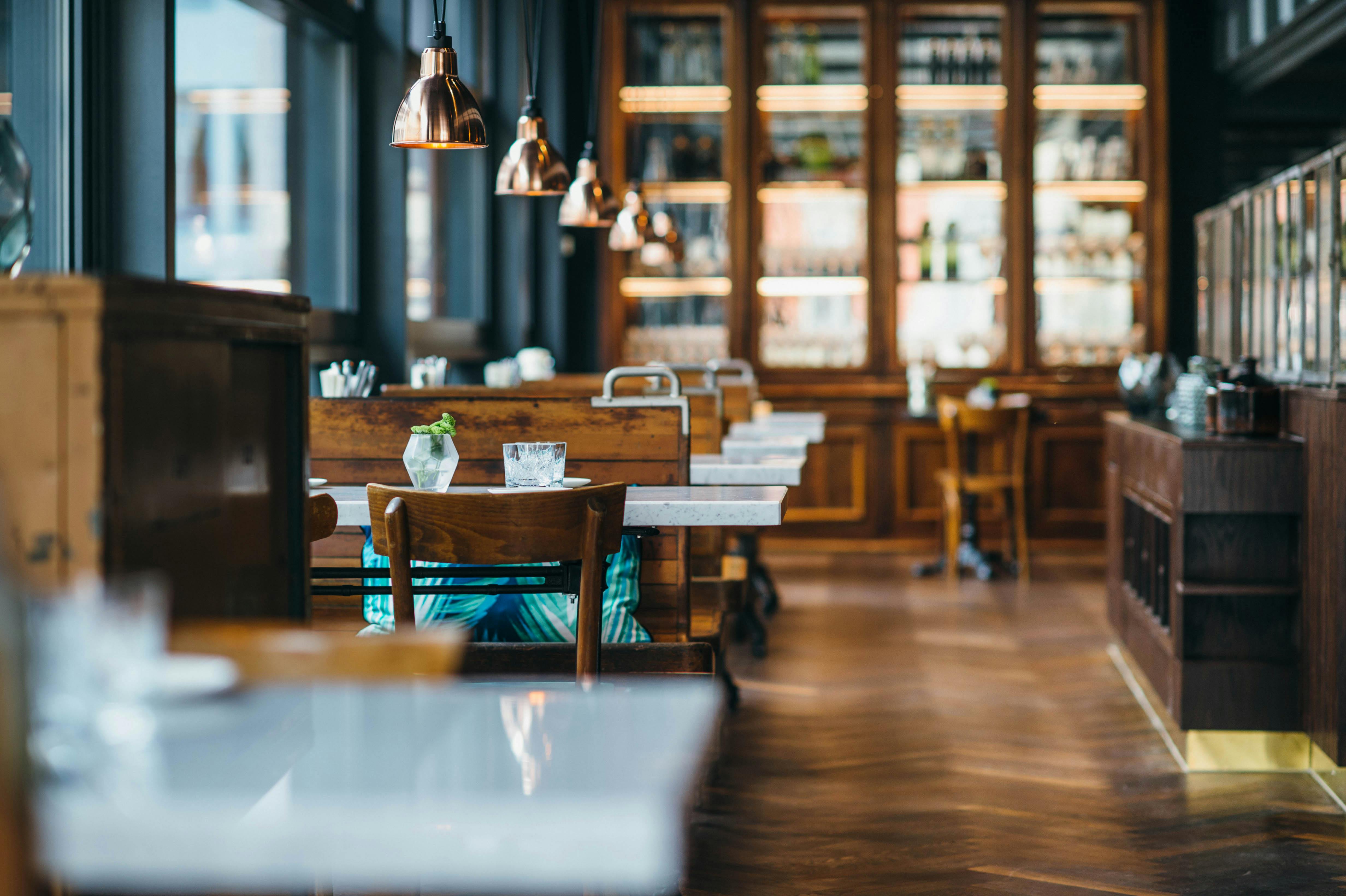 Inside of the Restaurant Brasserie Colette by Tim Raue in Constance.