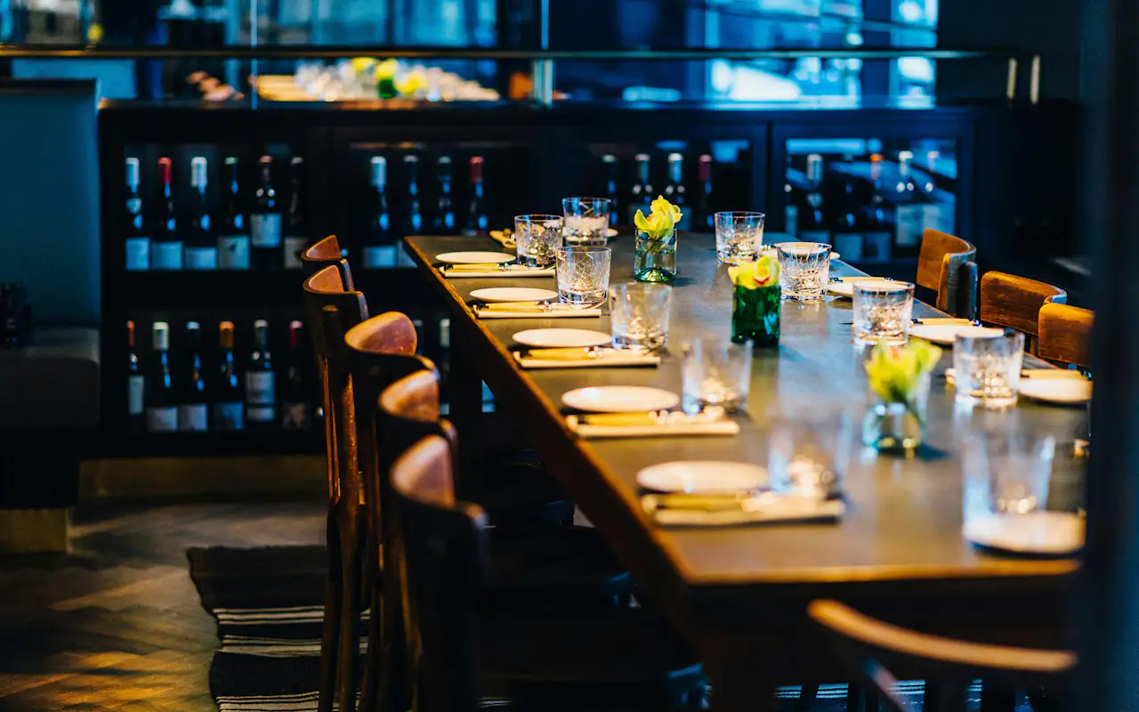 Gedeckte Tafel in der Brasserie Colette Berlin