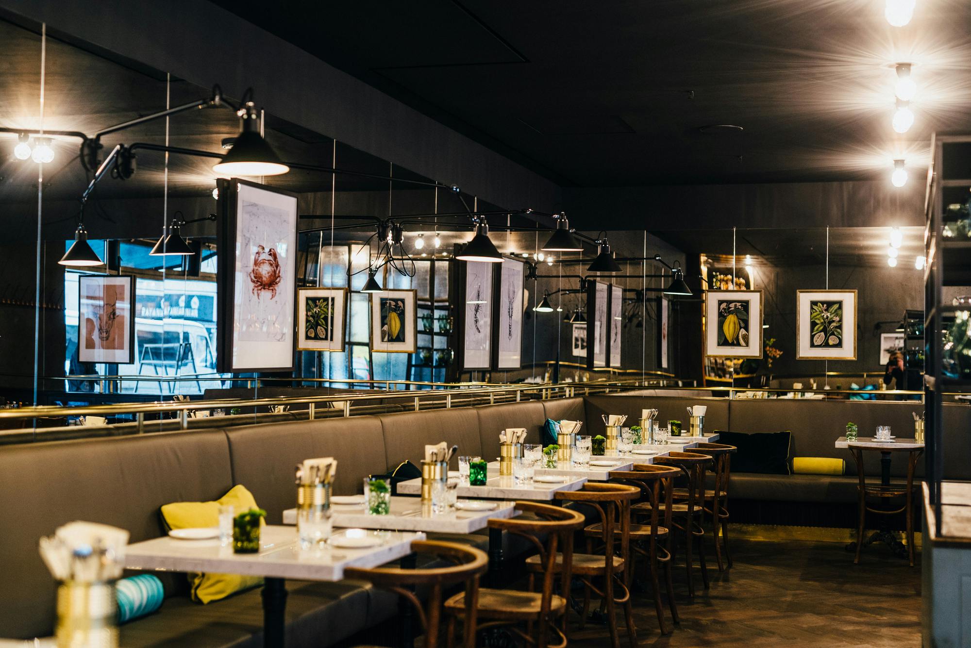 Innenraum der Brasserie Colette Berlin