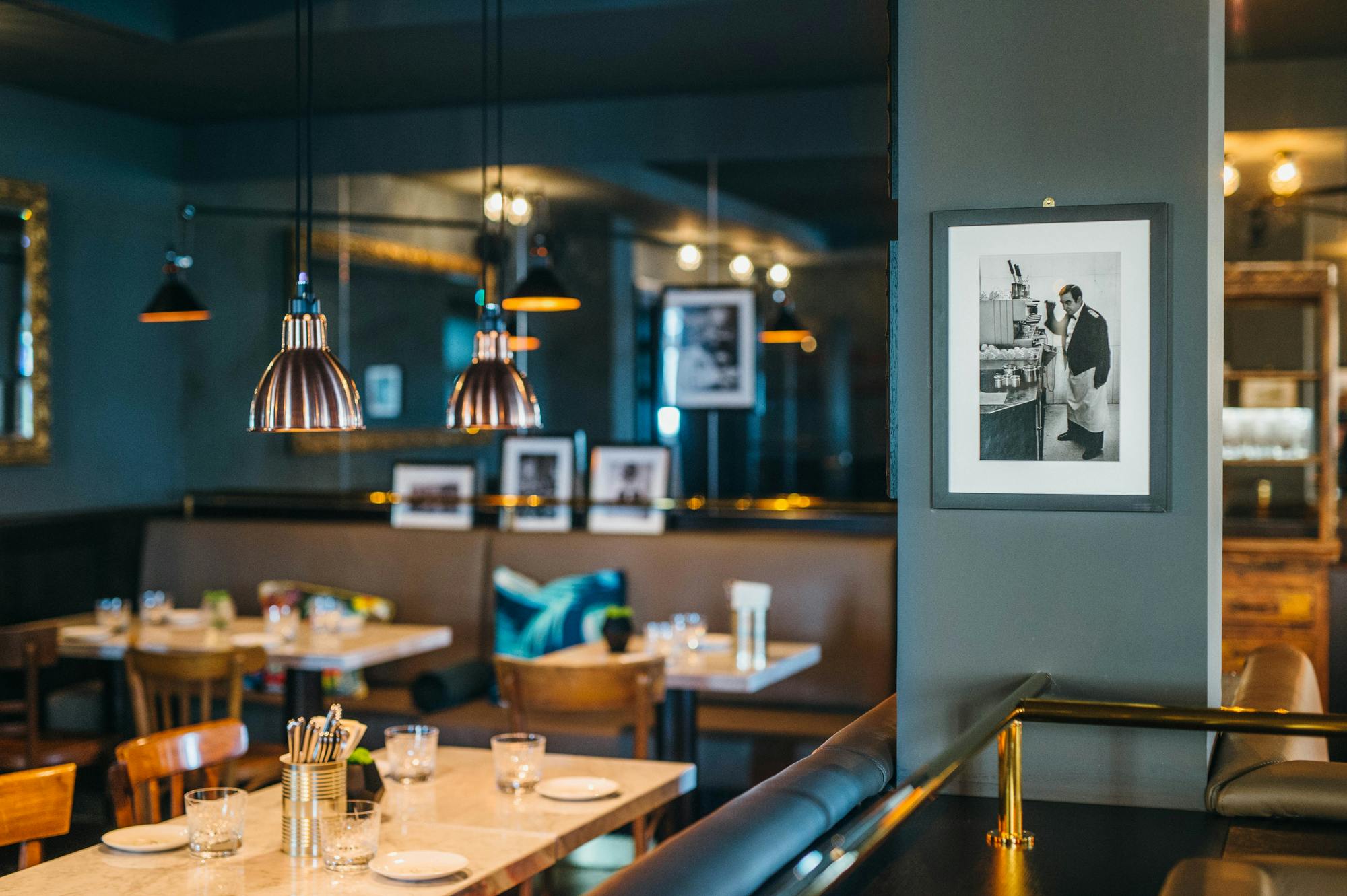 Innenraum der Brasserie Colette Konstanz