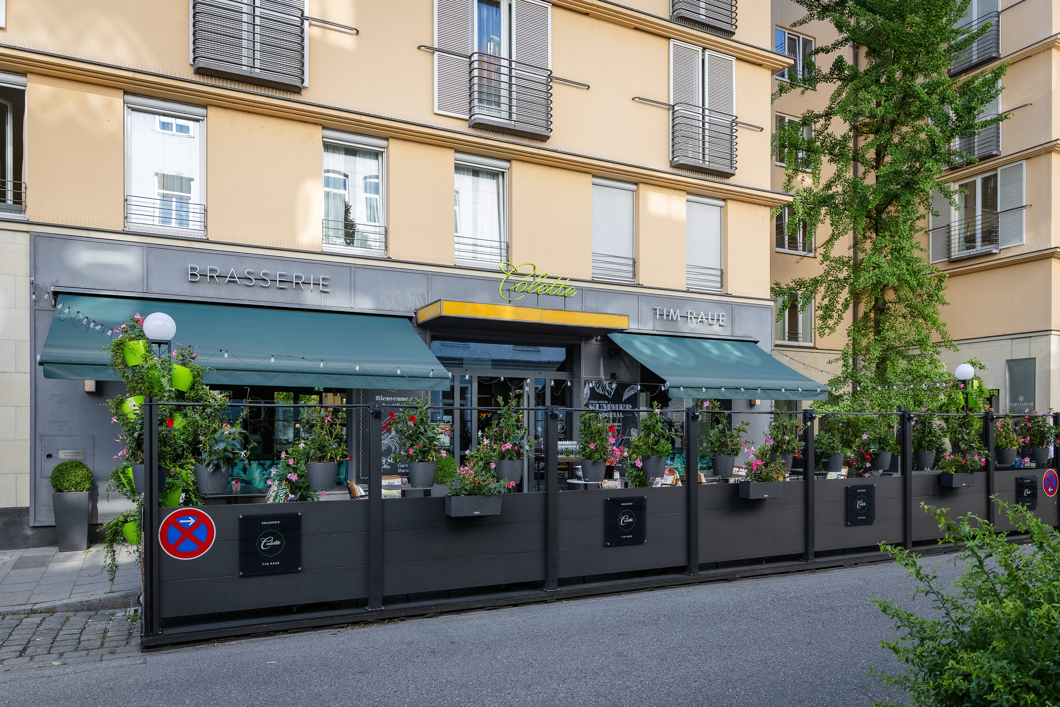 Straßenansicht Brasserie Colette München, Glockenbachviertel