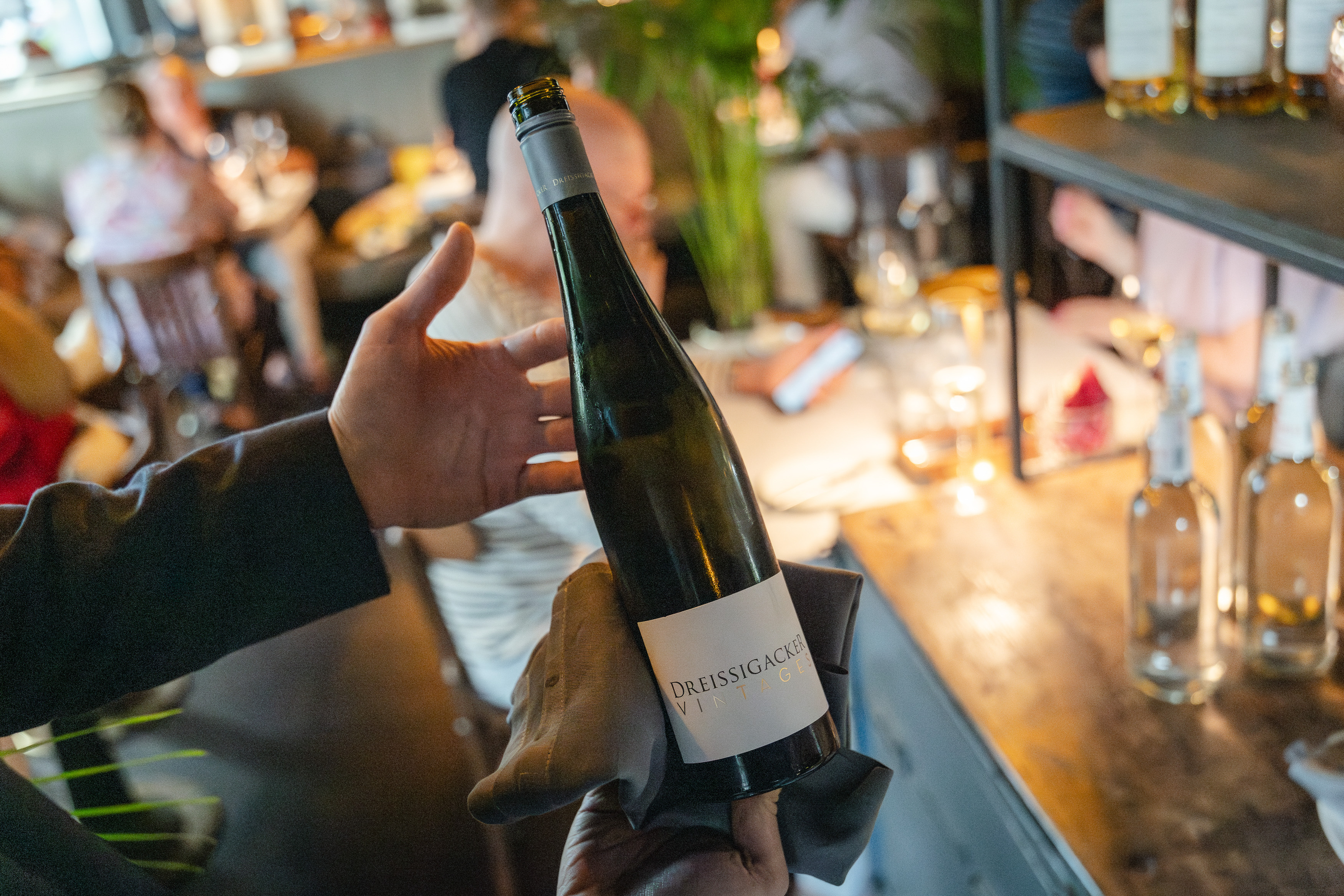 Weinpräsentation beim Dreissigacker Event Brasserie Colette München