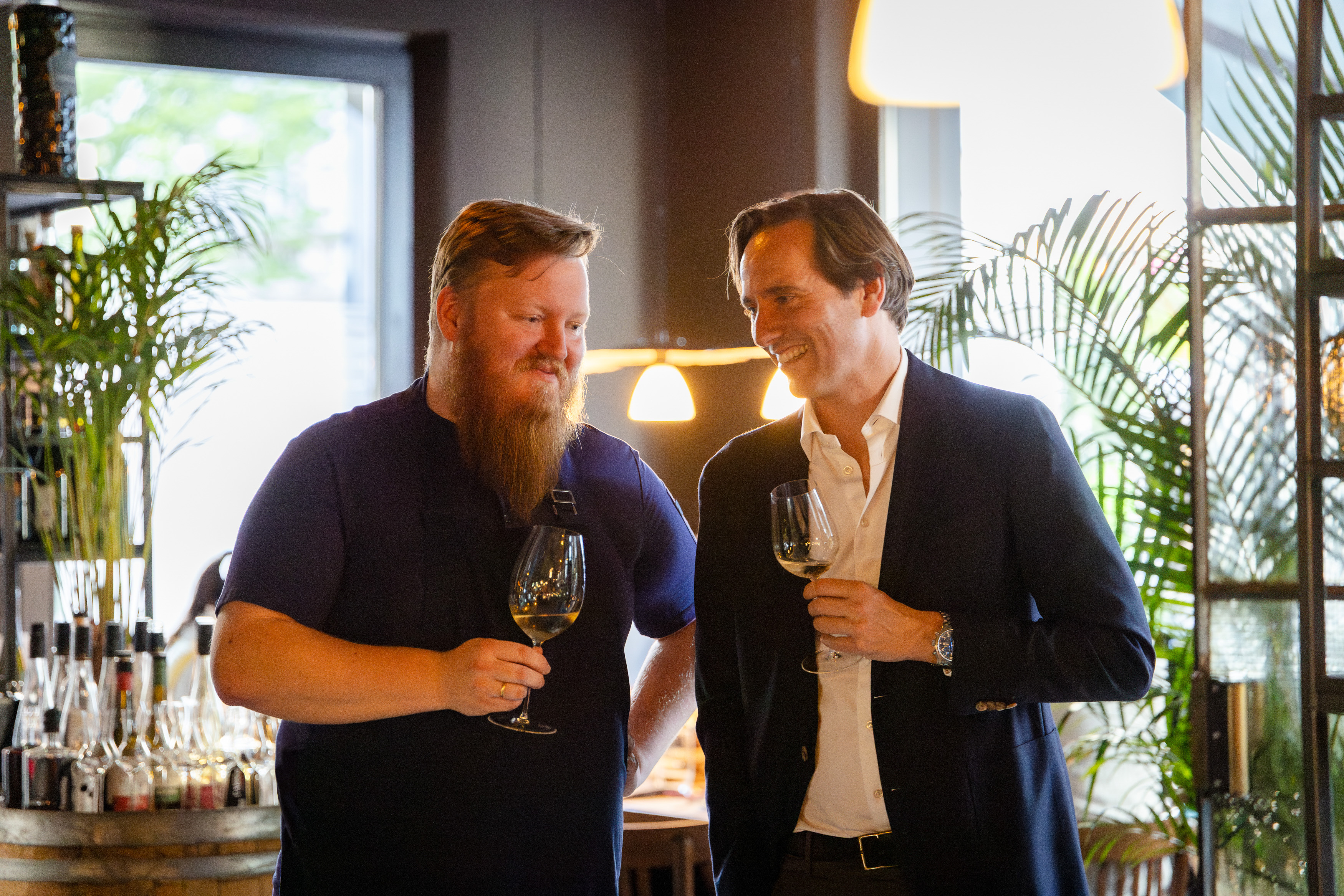 Dominik Obermeier und Jochen Dreissigacker in der Brasserie Colette München