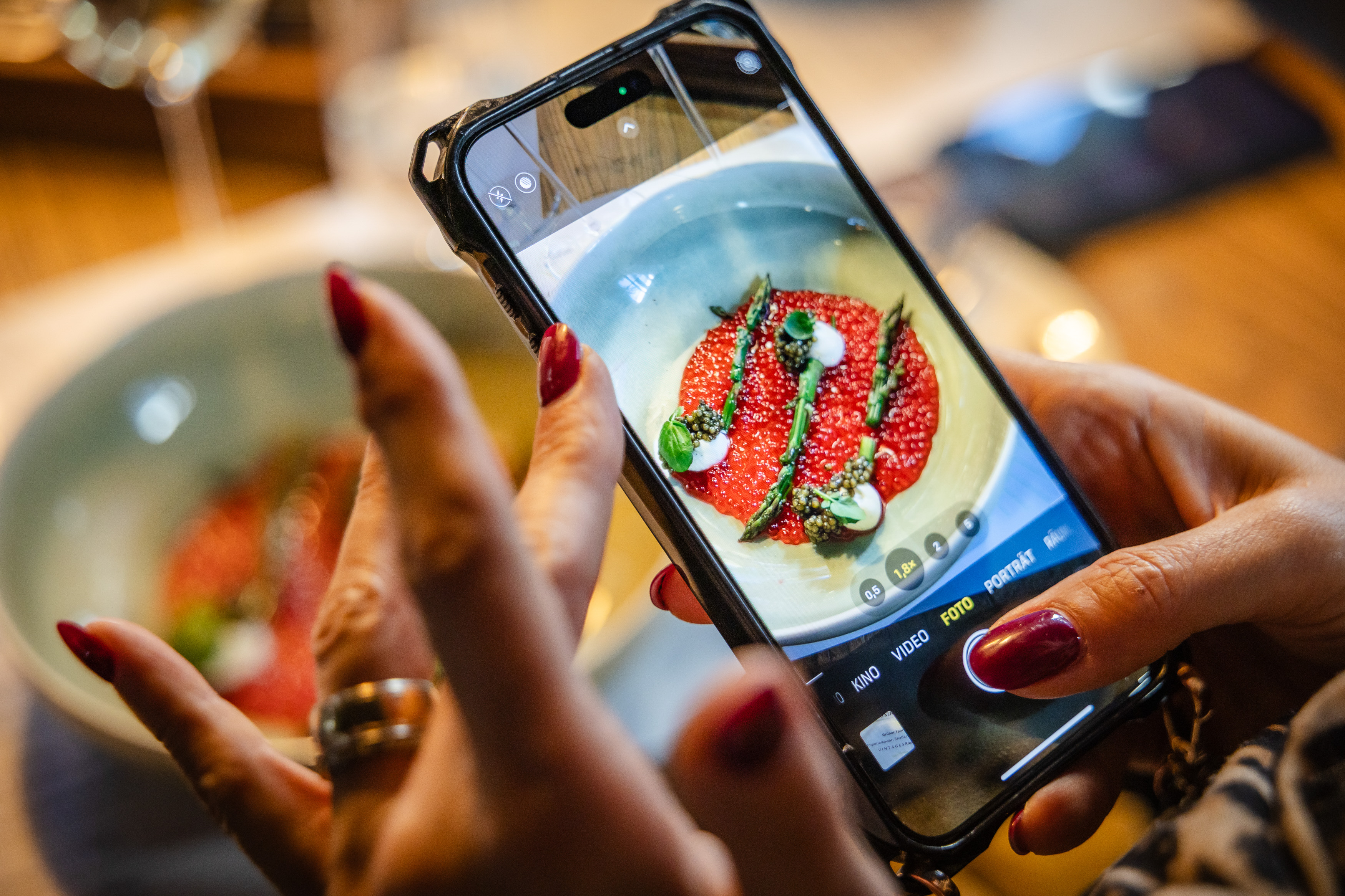 Food Selfi beim Dreissigacker Event Brasserie Colette München