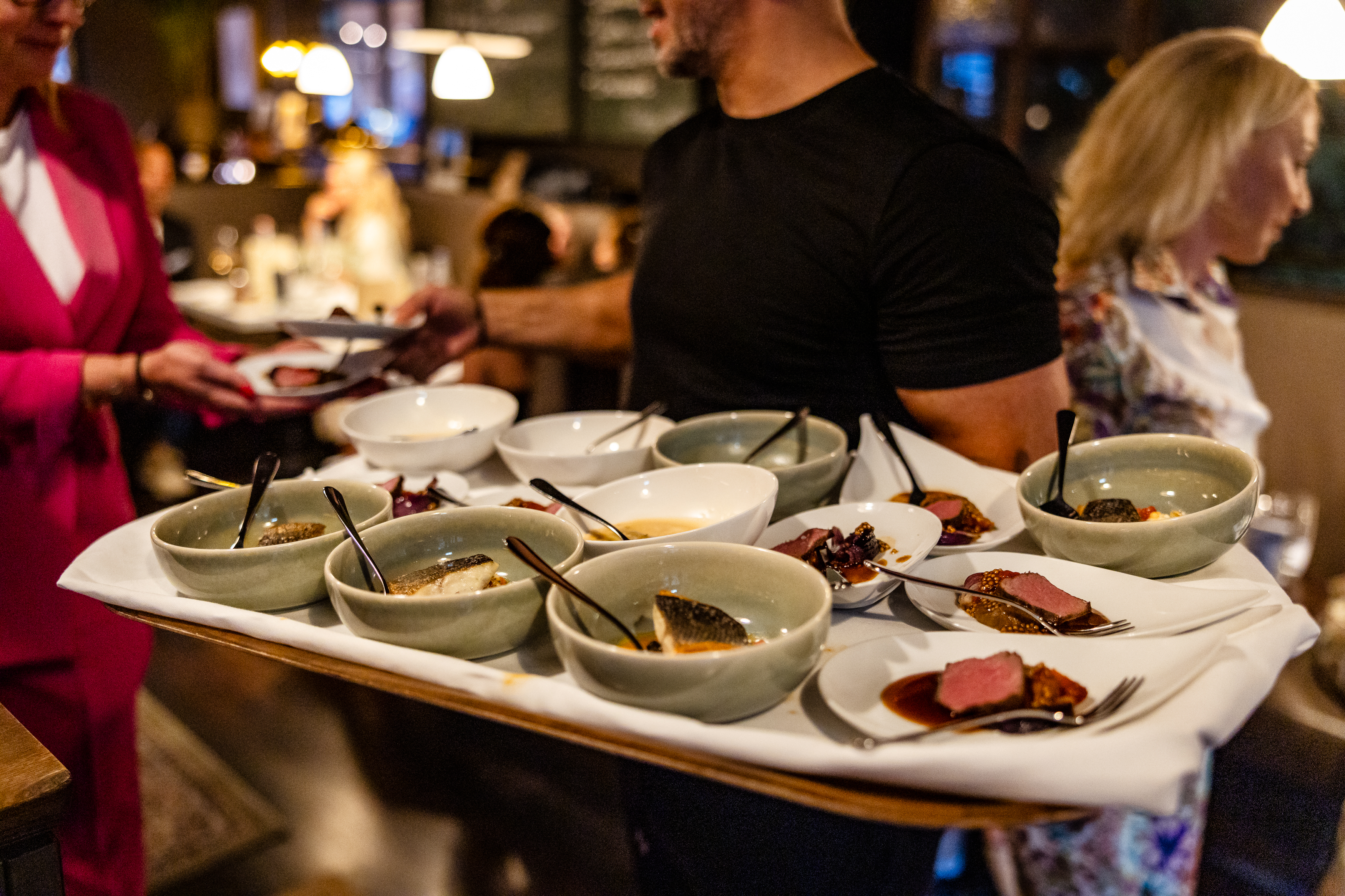 Finger Food beim Event Schatzi Dirndl in der Brasserie Colette