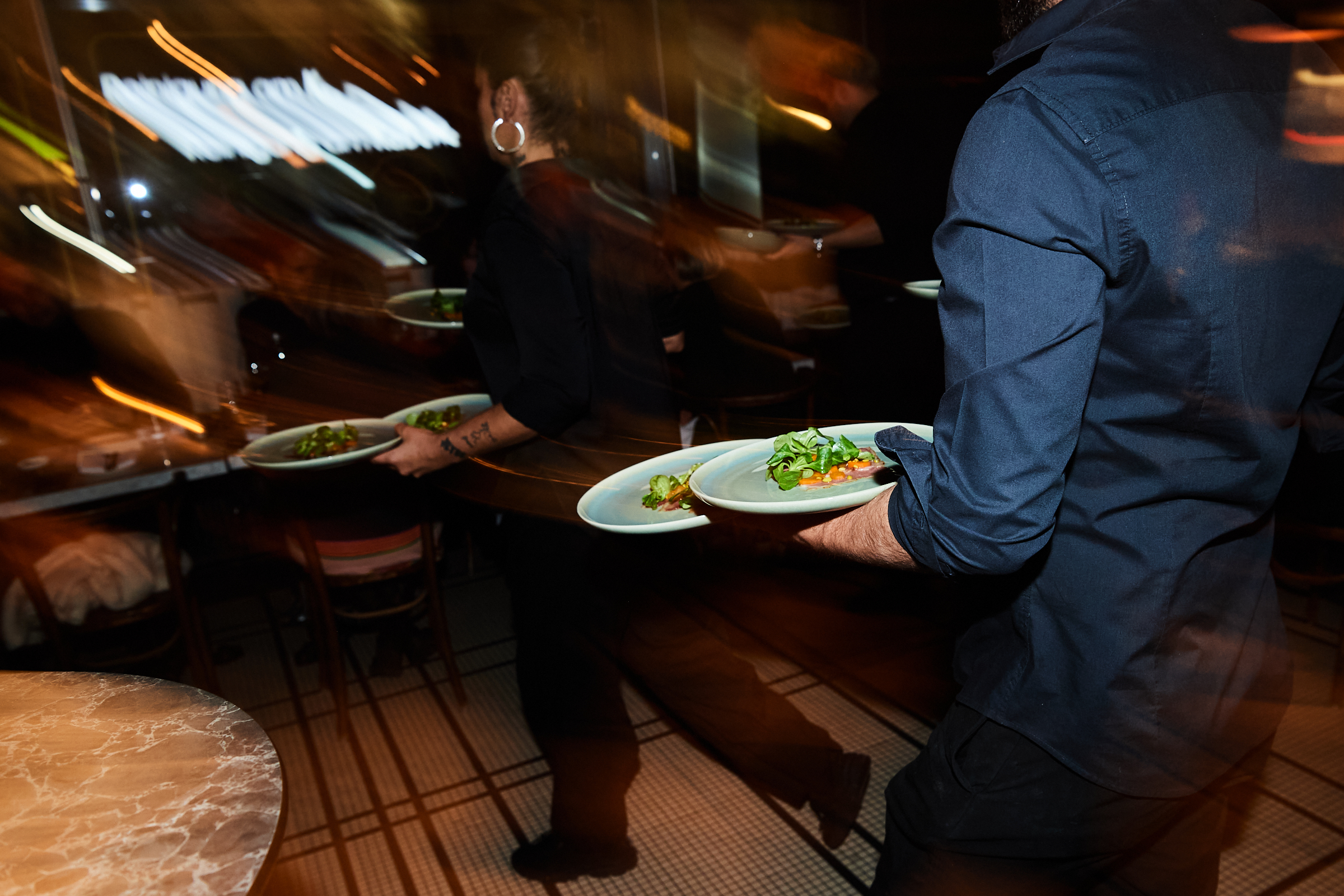 Brasserie Colette as an event location: interior view during an event