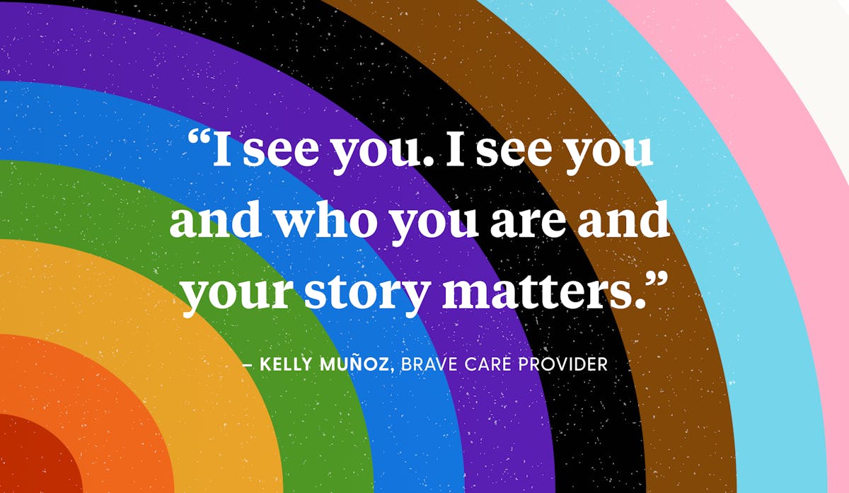quote from blog with rainbow behind