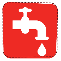 Water tap icon.