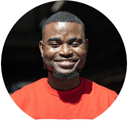 A Walk for Humanity participant wears a British Red Cross t-shirt.