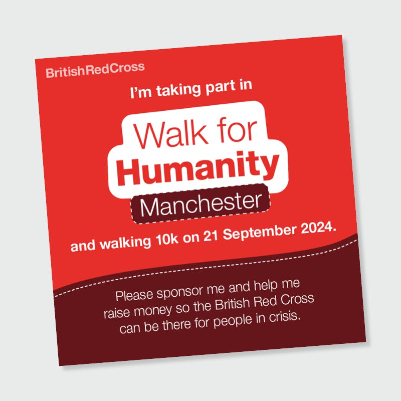 Please sponsor me for Walk for Humanity Manchester