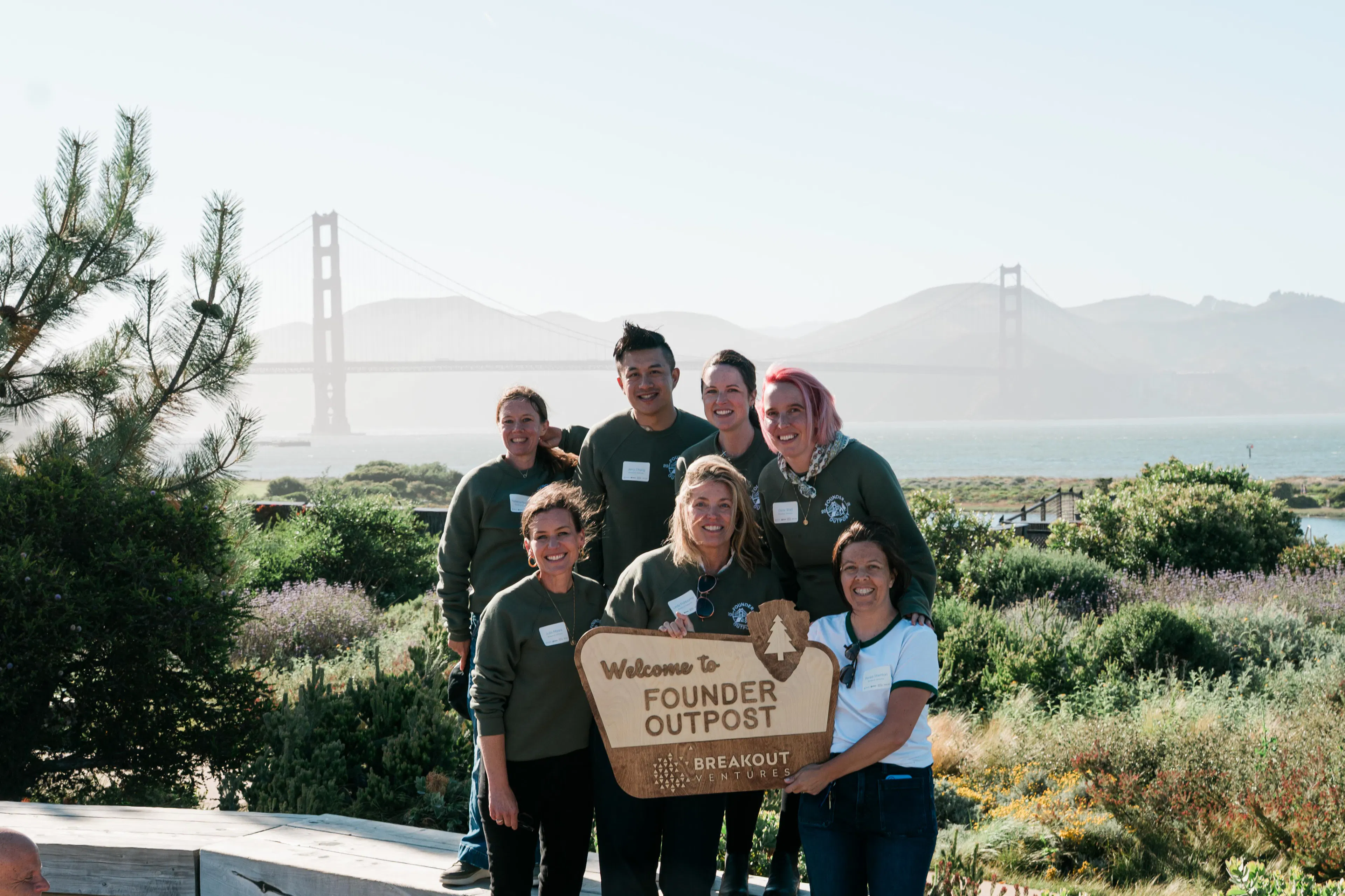 Breakout Ventures founders and team outdoors