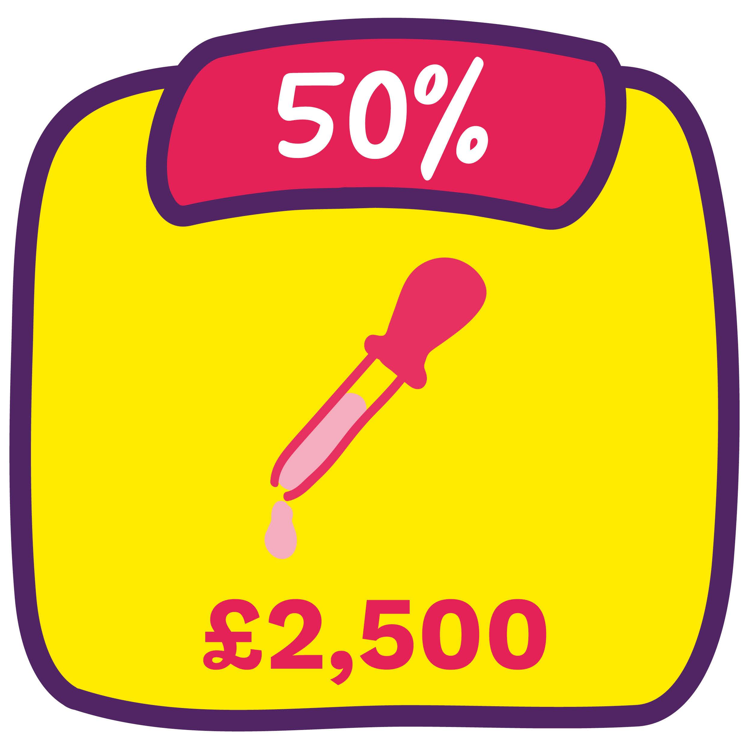 50% badge