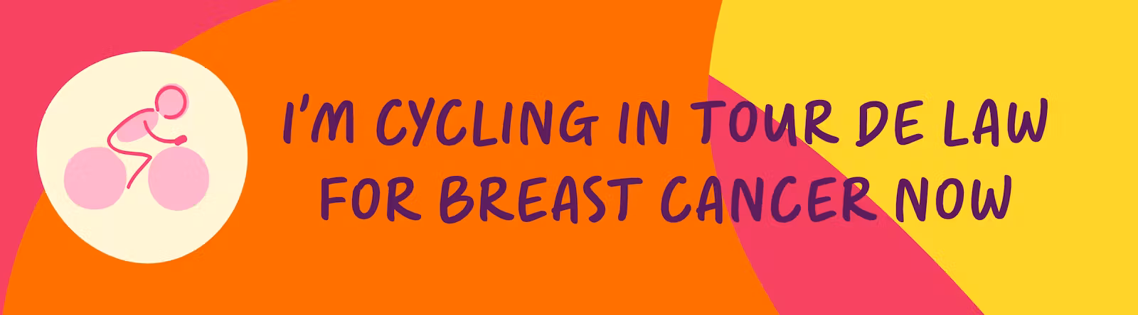 I'm cycling in Tour De Law for Breast Cancer Now