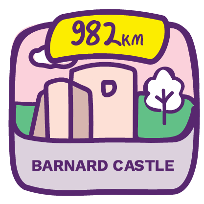982km Barnard Castle