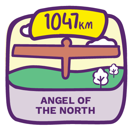 1047km Angel of The North