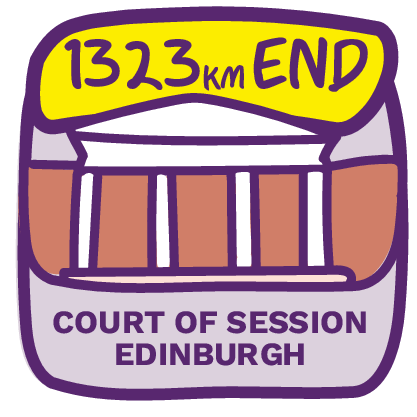 1323km END Court of Session Edinburgh