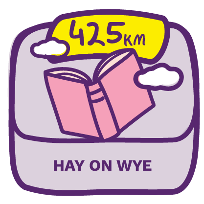 425km Hay on Wye