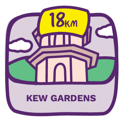 18km Kew Gardens