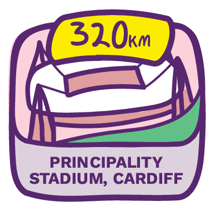 320km Principality Stadium, Cardiff
