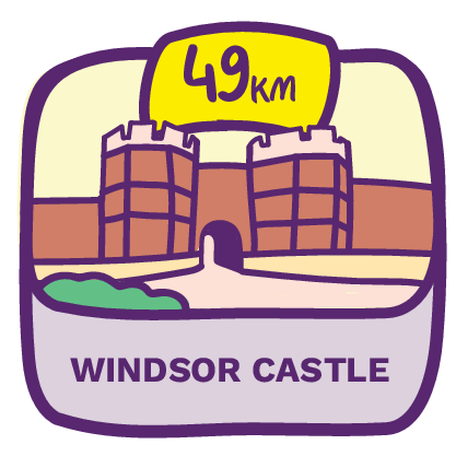 49km Windsor Castle