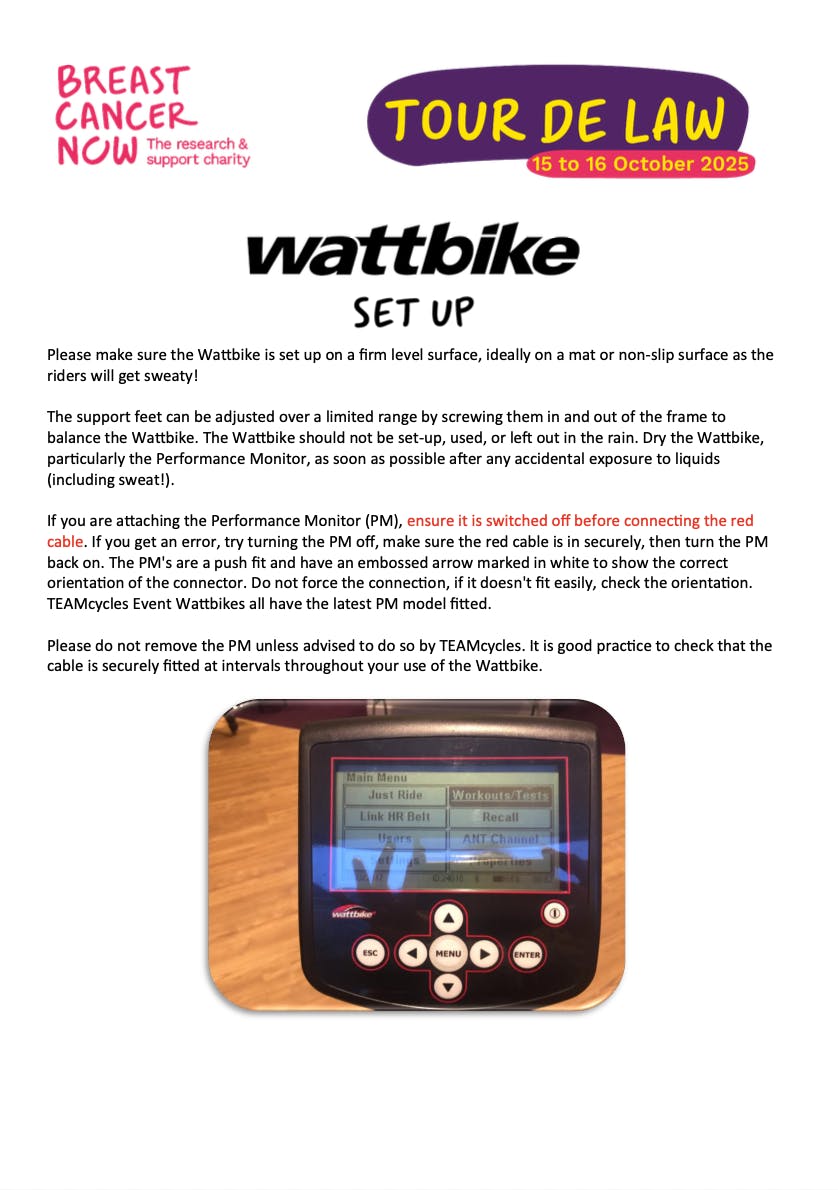 WattBike guide