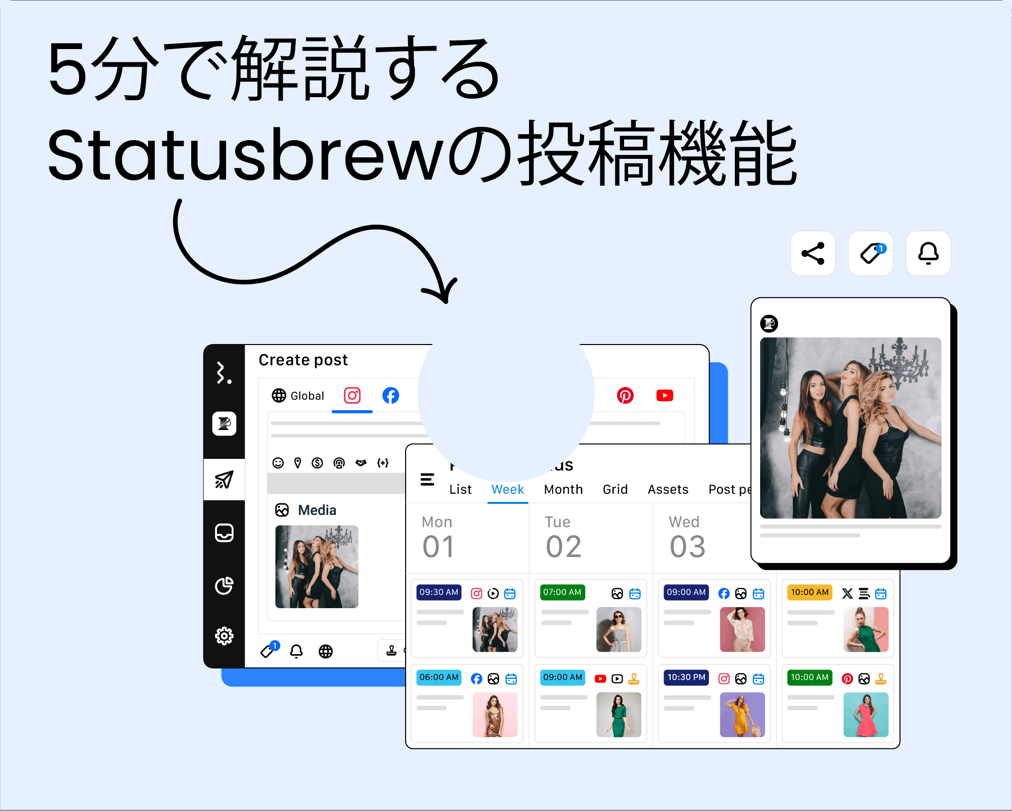 statusbrew 時計マーク意味