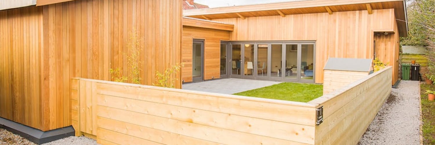 A Property clad in western red cedar