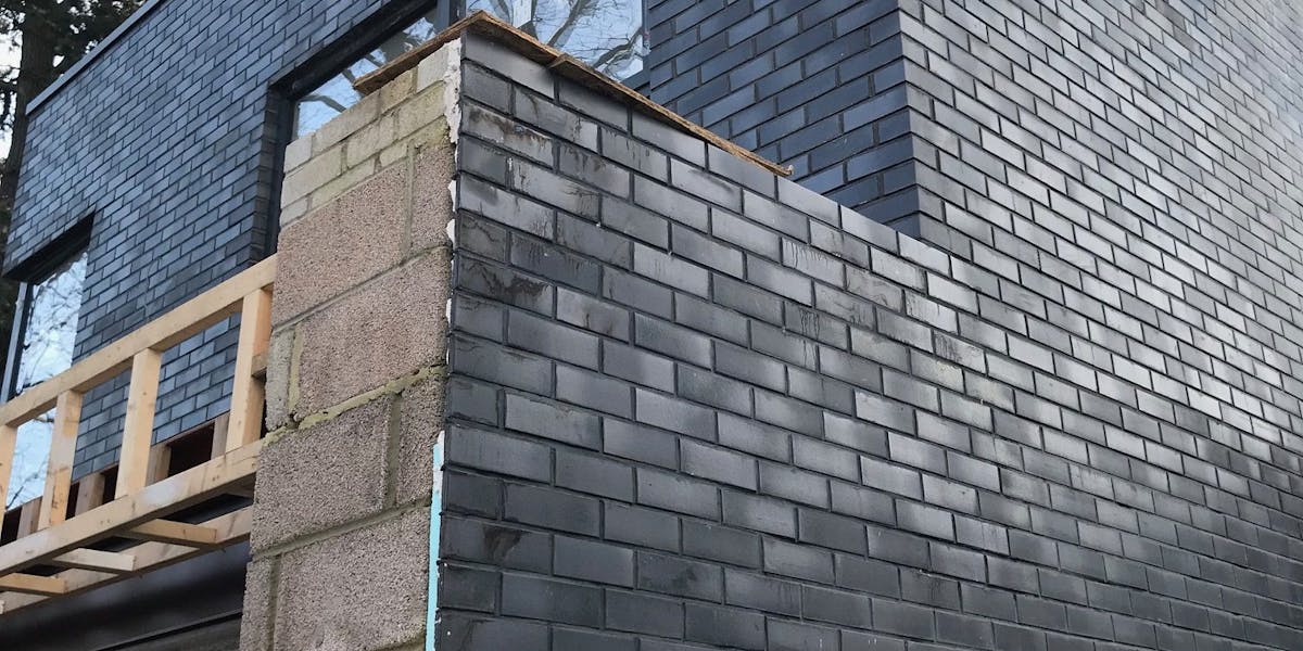 Candiwall cladding system in use on a property constructed with timber and block