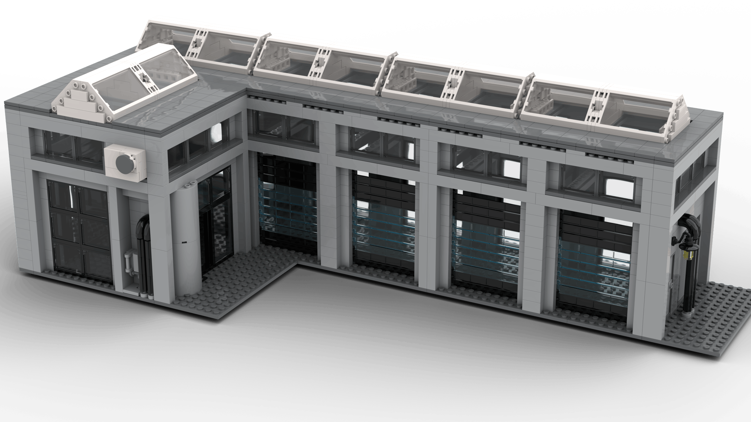 3D render of the Logistics Terminal MOC not final design. Rendered using Stud.io.