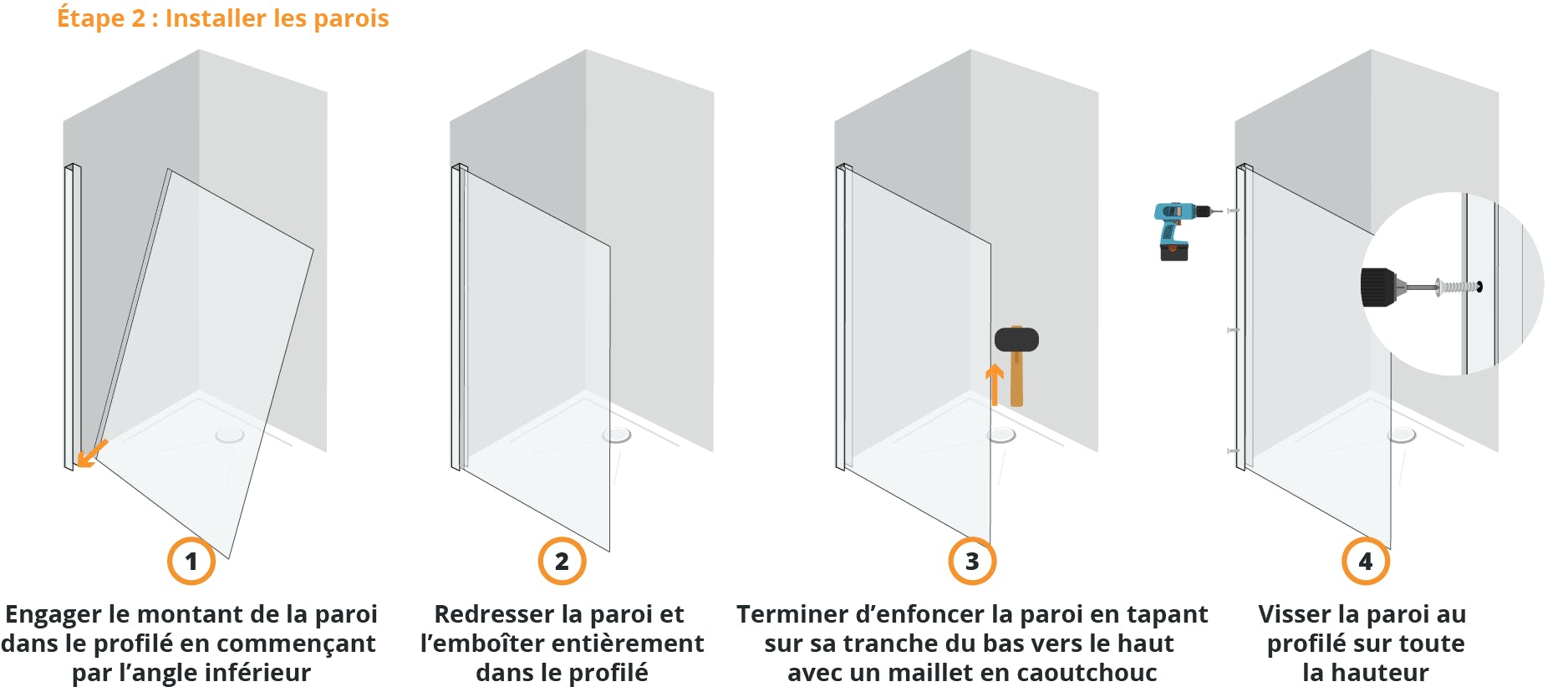 Choisir Poser Une Paroi Et Porte De Douche Nos Conseils Choisir Poser Une Paroi Et Porte De Douche Nos Conseils