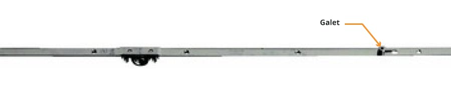 galet cremone emplacement